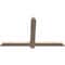 Ekena Millwork Eugene Smooth Timber Gable Bracket, Douglas Fir, 48"W x 28"H x 1 1/2"D x 3 1/2"F, 14/12 Pitch GBW048X28X0204EUG00SDF - alternate 3